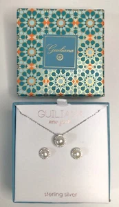 New Guiliana Sterling Silver Set Necklace Stud Earrings  - Bild 1 von 6