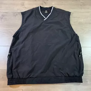 Nike Golf Tour Performance V-Neck Polyester Sweater Vest Black Mens Large - Picture 1 of 8