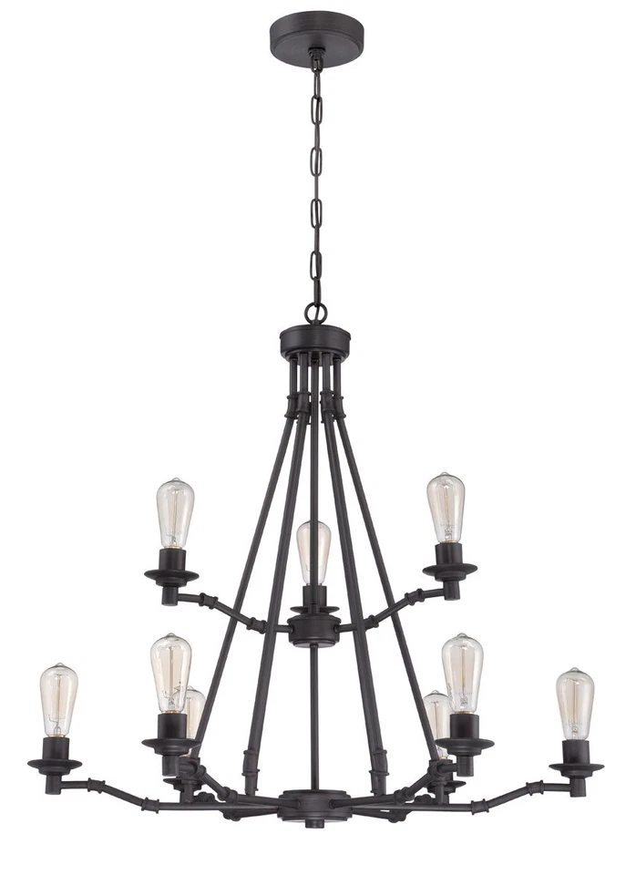 Craftmade Hadley 9 Light 34 inch Aged Bronze Chandelier  - Image 1 of 1