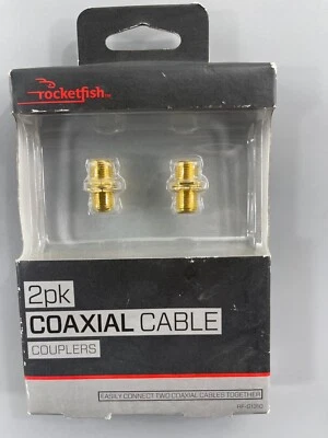Rocketfish - Coaxial Cable Couplers 2 Pack  New - Image 1 of 2