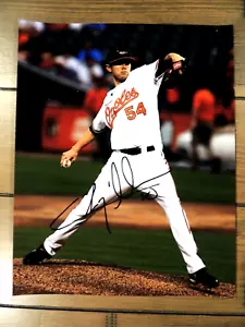 FOTO AUTÓGRAFA DE CHRIS TILLMAN 8 X 10 ESTRELLA DE LOS ORIOLES DE BALTIMORE - Imagen 1 de 2