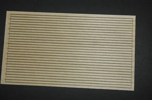 Juego de madera escala Ho D - 2 X 12 X 48' de largo, 27 tablas por hoja.  - Imagen 1 de 1