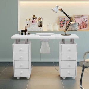 Maniküretisch Nageltisch Nagelrekonstruktion Nagelstudio-Tisch Acht Schubladen - Bild 1 von 8