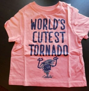 UNISEX INFANT TCP WORLDS CUTEST TORNADO CORAL SIZE 6-9 MONTHS TEE SHIRT NWT - Picture 1 of 10