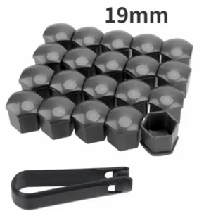 20 Cache écrou capuchon gris protection Roue boulon Jantes auto 19MM universel - Photo 1 sur 3