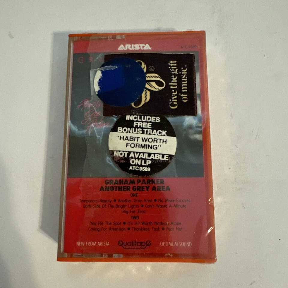 Graham Parker Another Grey Area Cassette 1982 Pub Rock  Elvis Costello - Image 1 of 2