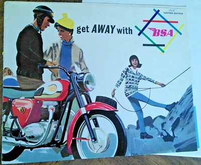 1964 BSA sales brochure catalog A65 LR TR SH RS A50 RS C CC C15 B40 SS80 SS90 K1 - Image 1 of 4