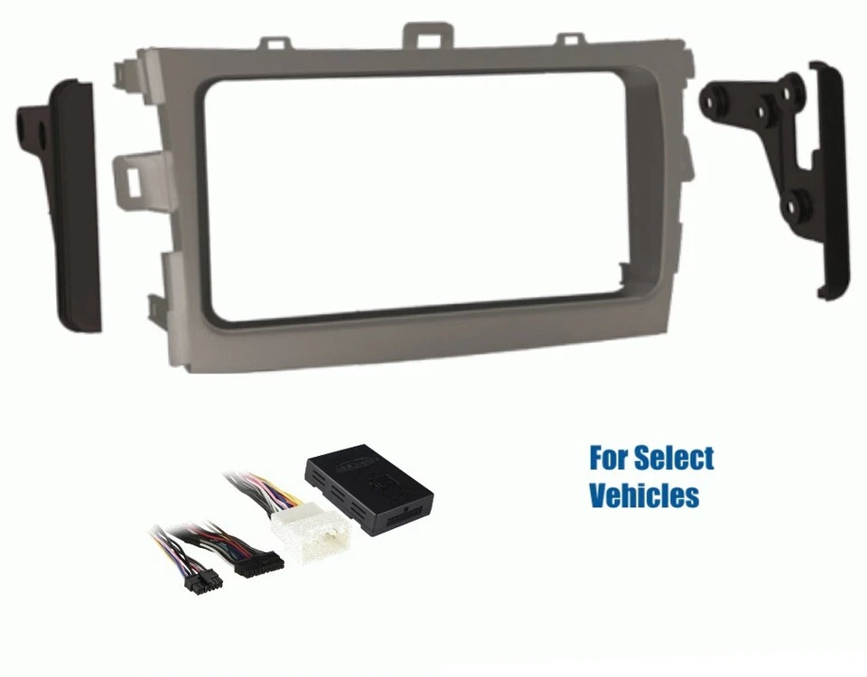 Серебряный 2 Din автомобильный стерео приборной панели набор проводов для 2009-2011 Toyota Corolla w/JBL/усилитель - Изображение 1 из 1