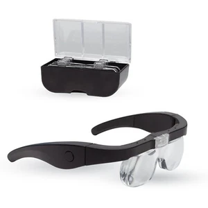 Expo 73977 Head Magnifying Glasses & 4 Lenses LED Lights USB Charging LC1790USB - Picture 1 of 2