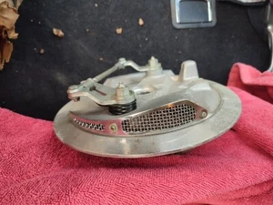 NOS 7" Twin Leading Shoe Brake Plate assembly include shoes for Triumph T100 ++ - Foto 1 di 4