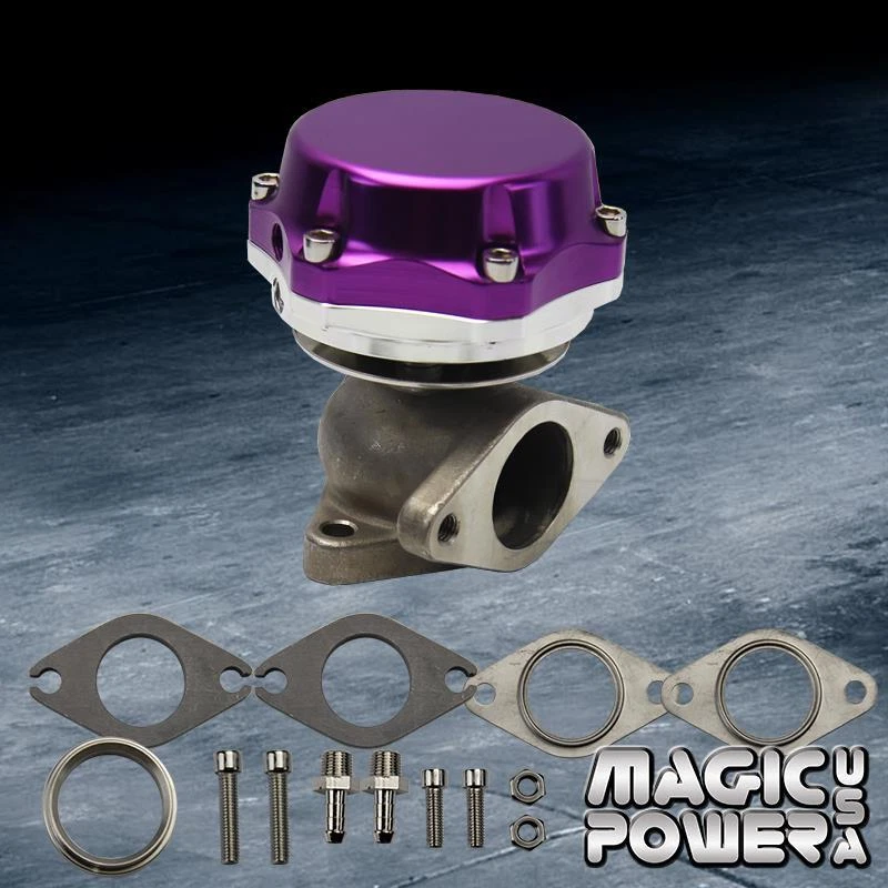 Purple 35/38mm S/S Adjustable Manifold External Wastegate For Nissan Mitsubishi - Image 1 of 1