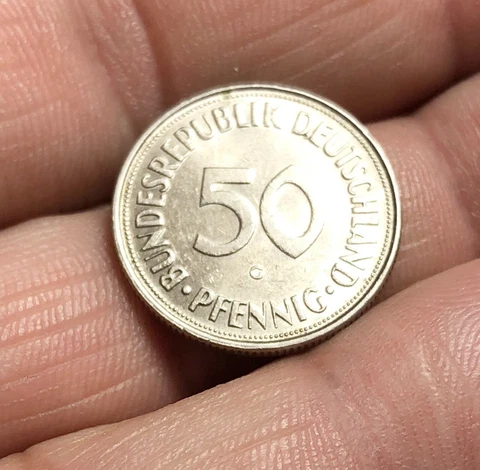 1950-G Germany 50 Pfennic WORLD COIN Cover