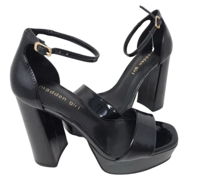Zapatos de vestir Madden para mujer Omega plataforma tacón alto negros talla: 8,5 195i Foto 1 de 4