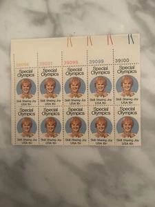 US Stamps, Scott #1788, Special Olympics, Plate Block of 10 Stamps, MNH - Picture 1 of 1