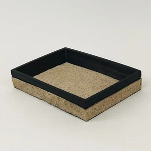 Fregadero de baño Zenith Leland pintado a mano de resina barra jabonera arena bronce oscuro - Imagen 1 de 6