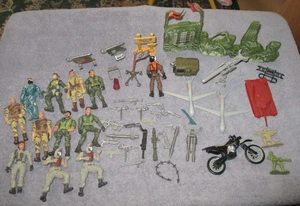 4" LANARD THE CORPS Military Action Figures Lot of 12 w Accessories 2000's - Picture 1 of 16