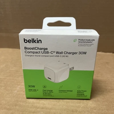 Belkin 30W USB-C Wall Charger - White - Image 1 of 4