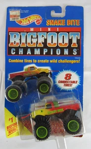 Vintage 1991 Hot Wheels Big Foot Champions Snake Bite NIP BA430 - Picture 1 of 3