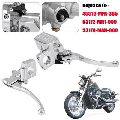 Palanca de embrague cilindro maestro de freno izquierdo y derecho de 1" para Honda VT600 VT750 VT1100 Foto 1 de 4