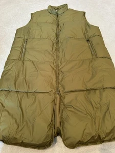 H&M Women's PUFFER VEST Sz XXL Olive Green - Picture 1 of 5