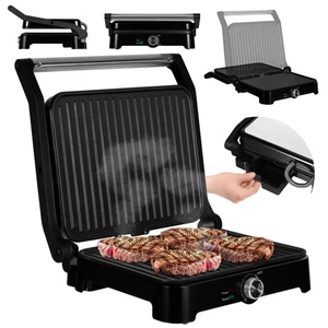 GRILL CHEF BASE 2-in-1 Elektro-Kontaktgrill und Toaster für Paninis Toast Ste... - Bild 1 von 9