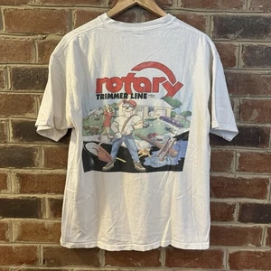 Vintage 90s Grunge Workwear Landscaping T Shirt Large USA Beefy T - Picture 1 of 10