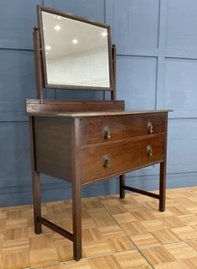 Edwardian WARING & GILLOWS Oak Dressing Table Great Quality National Delivery - Picture 1 of 13