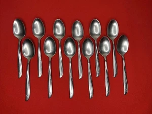 Oneida Twin Star Community Teaspoons Stainless Flatware Silverware MCM Set Of 12 - Picture 1 of 13