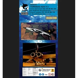Tornado ADV F.3 Exhaust Nozzles RB 199-4R Mk.104 (closed)  - Katran K4871 skala  - Imagen 1 de 1
