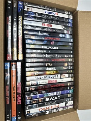 Lot of 31 Thriller Suspense DVD Movies Films Pre-owned See Description  - Image 1 of 4