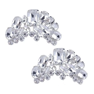  2 Stck. Schuh Zubehör Clips Blume für Schuhe Kristall Charms Strass Hochzeit - Bild 1 von 6