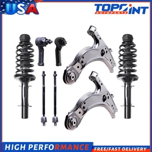 Front Struts & Lower Control Arm & Tie Rod For VW Jetta Golf Beetle 8pc - Picture 1 of 3