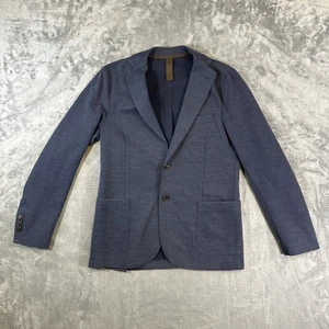 Chaqueta Blazer Informal Texturizada Eleventy Para Hombres Talla 48 Azul Oscuro Italia Diseñador - Imagen 1 de 12