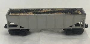 LIONEL O Gauge #25000 Grey Unmarked Two Bay Hopper Car With Custom Ballast Load - Picture 1 of 12