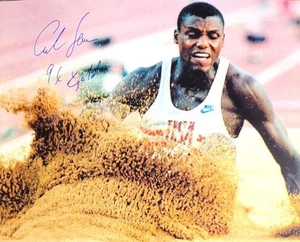 Autographed Carl Lewis "9 x Gold" 16x20 USA Summer Olympics Photo with COA - Picture 1 of 1
