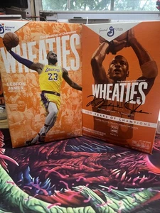 Wheaties Müslischachteln (2) Lebron James Michael Jordan voll - Bild 1 von 2