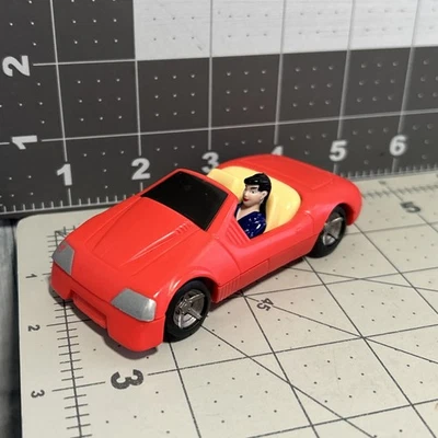 Винтаж 1997 Burger King DC Comics Lois Lane Красный Автомобиль Детский Клуб Еда Игрушка - Изображение 1 из 4