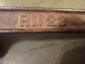3W - chiave d'epoca Rock Island Railroad in ghisa con estremità aperta R1123 - Foto 1 di 2