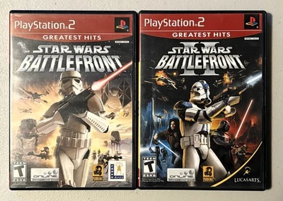 PS2 Star Wars Battlefront 1 & 2 - Greatest Hits - Image 1 of 4