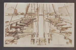 Erie PENNSYLVANIA RPPC 1925 COMMODORE PERRY'S FLAGSHIP Niagara CANNONS Deck PA - Picture 1 of 4