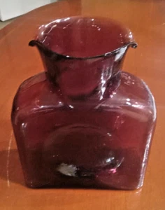 BLENKO AMETHYST DOPPELAUSGUSS WASSERKRUG - Bild 1 von 3