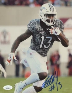 Jalen Holston Autographed Virginia Tech Hokies 8x10 JSA COA Hokie Stone Uniform! - Picture 1 of 2