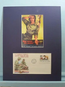 Zu Ehren des Armee-Krankenschwesterkorps und ihrer Heldentaten im Zweiten Weltkrieg und Cover des ersten Tages - Bild 1 von 2