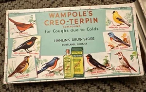 1935 Wampole’s Creo-Terpin Coughs & Colds Blotter Hanlins Drug Store Portland IN - Picture 1 of 1