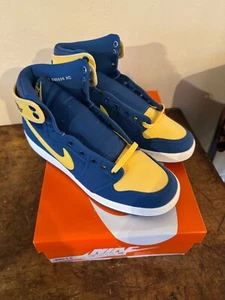 Nike Air Jordan 1 AJKO Laney True Blue Gold DO5047-407 US 4-14 Brand New - Picture 1 of 6