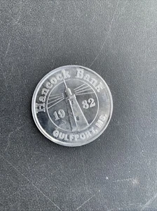 Hancock Bank Gulfport 1982 Doubloon mardi gras Mississippi - Picture 1 of 2