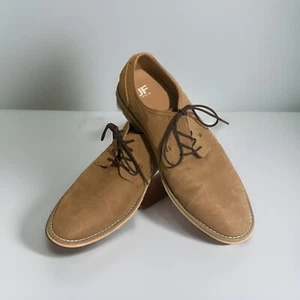 J Ferrar Shoes Mens 10M Napoleon Oxford Lace Up Comfort Round Toe Brown Casual - Picture 1 of 7