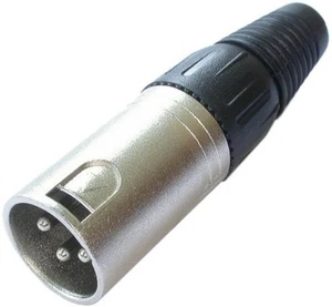 91M-002-3S; 2 XLR Stecker, männlich, 3-polig, Kontakte silber - Picture 1 of 1