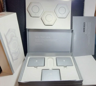 LUMA Intelligent Home Surround WiFi System White 3 Units + 3 Adapters Bundle - Image 1 of 4