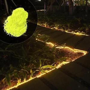 2000Pcs Glow in The Dark Pebble Luminous Stones Shiny Colourful Fluorescent - Picture 1 of 7